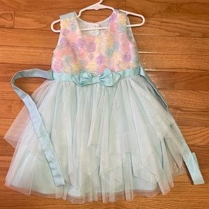 Pastel rosette dress 4T